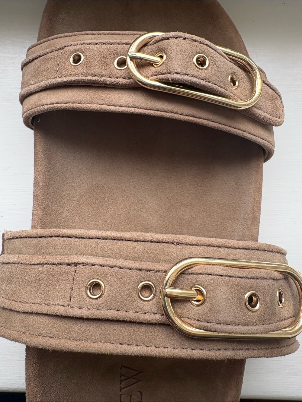 NWT J. Crew Kira Buckle Sandals in Suede - Picture 2 of 5